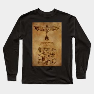 Hiccup's Sketchbook (DaVinci's Dragon) Version 1 Long Sleeve T-Shirt